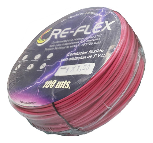 Cable Unipolar Re-flex 1x1.50 Rollo Por 100mts