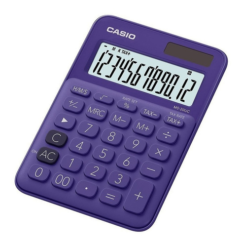 Calculadora Casio Ms-20 Escritorio Calcula Tiempo 12 Dígitos