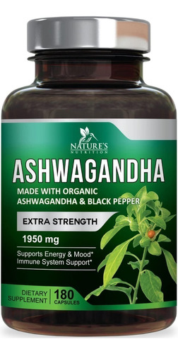 Ashwagandha 1310 Mg 180 Caps, Natures Nutrition,