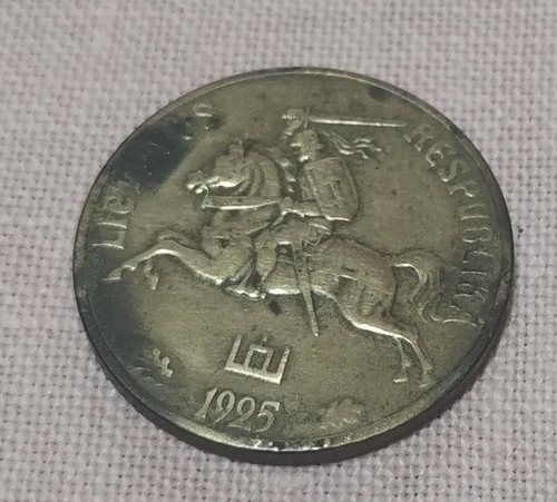 Moneda De Lituania 1925 20 Centu 