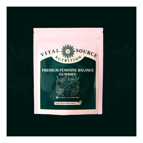 V Gomas Vital Source Feminine Balance Gummies Abacaxi