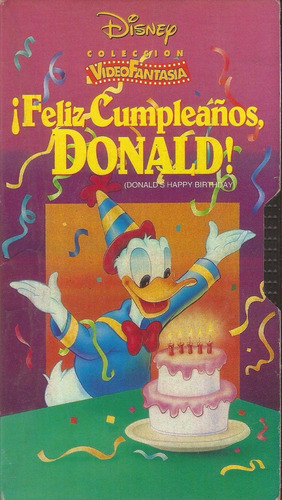 Feliz Cumpleaños Donald Vhs Walt Disney Castellano