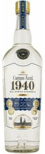 Tequila Campo Azul 1940 Blanco 750 Ml