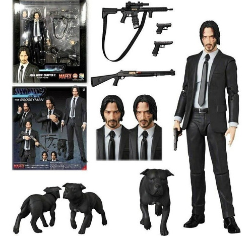 Figura De Acción Mafex 085 De John Wick, Modelo Coleccionabl