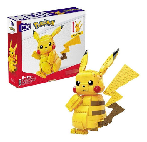 Mega Construx Pokemon Jumbo Pikachu 825 Piezas