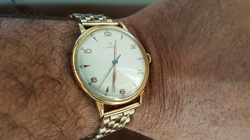 Relogio Omega Seamaster Folheado A Ouro 18k