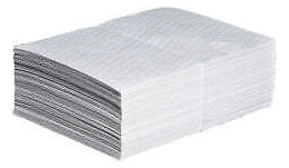 Pig Mat415 Absorb Pad,oil-based Liquids,white,pk50 Ggw