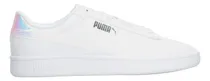 Comprar Tenis Blancos Dama Puma Smash 3.0 Con Azul Original Cintas Agujetas Ajustables Para Mujer Casual