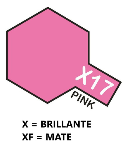 Pintura Acrílica De 10ml X17 Pink By Tamiya # X17mn