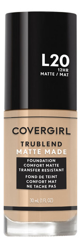 Base de Maquillaje Líquida Covergirl Trublend Matte L20 Light Ivory 30ml