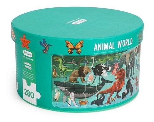 Rompecabezas 280 Piezas El Mundo Animal Puzzle Kylwin