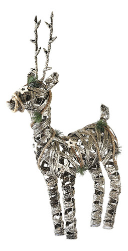 Estatua De Ciervo Navideño, Figura Decorativa Creativa Para