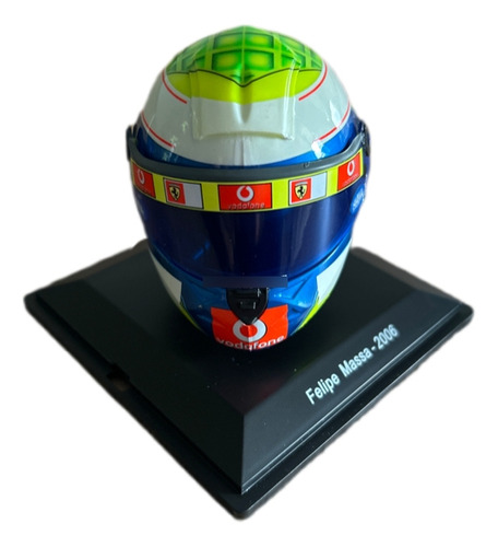 Miniatura F1 Capacete Ferrari Felipe Massa 2006 Spark 1/5 Verde