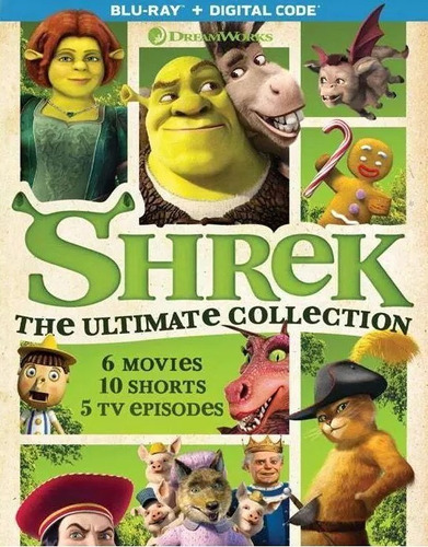 Shrek 1 - 4 The Ultimate Collection Boxset Blu-ray