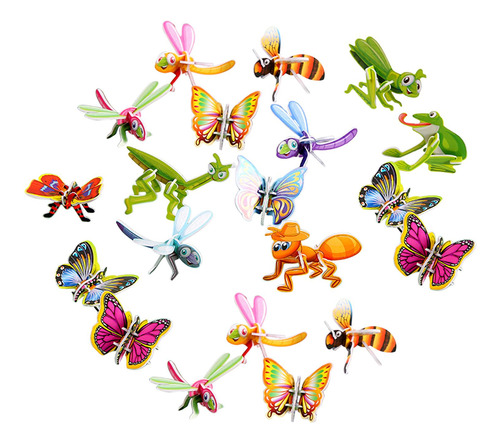 Diy 3d Puzzle Stem Toys Forma Puzzle A Juego Para Mariposa