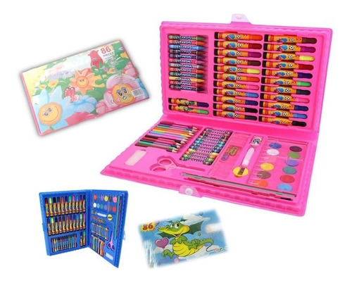 Imagen 1 de 5 de Valija Set De Dibujo Pintura Arte Utiles Colour Studio 86 Ps
