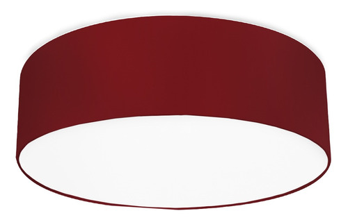 Lustre Cupula Dome 50x15cm Magnífico Vermelho