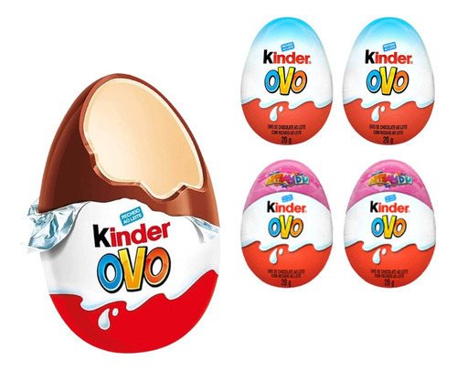 Chocolate Kinder Ovo  Brinquedos 20g C/4uni - Ferrero