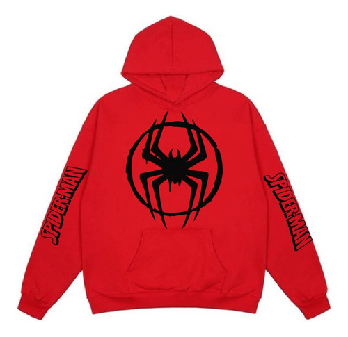 Poleron Spiderman Multiverso, Logo Araña, Pelicula, Super Heroe, Comics / Natural King