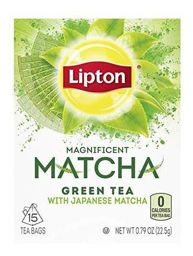 Lipton té verde con matcha japonés 15 bolsas de té