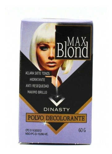 Polvo Decolorante Azul Max Blond Dinasty 30g Brasilero