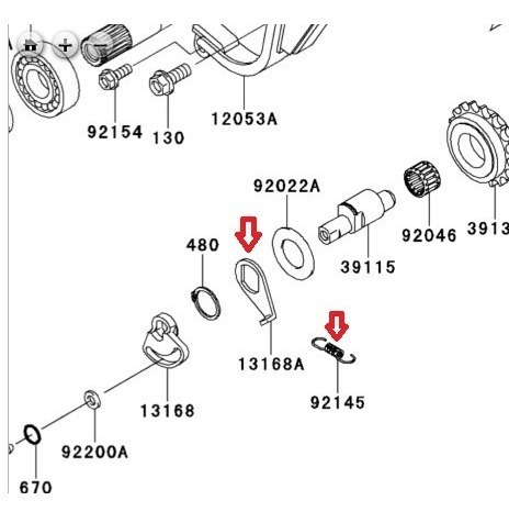 Resorte Cadena Balanceadora Klr650