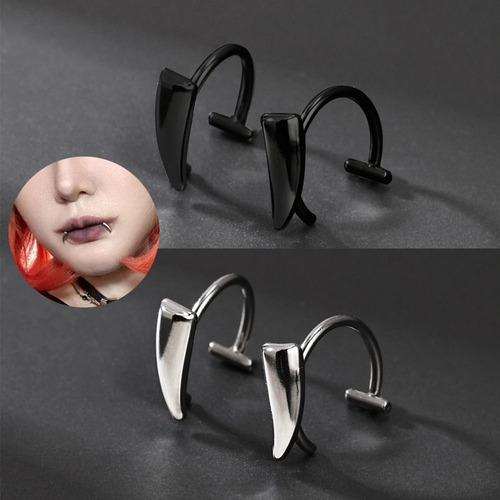 Brazalete Para Labios Falso De Acero Inoxidable Sin Piercing