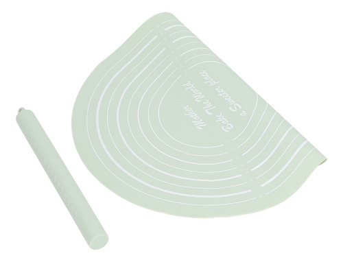 Juego De Rodillos De Masa Para Hornear De Silicona Verde