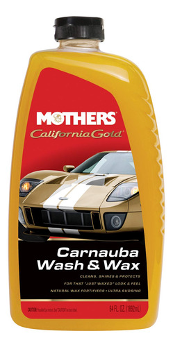 Mothers 05674-6 California Gold Carnauba Wash & Wax - 64 Oz,