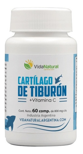 Cartilago De Tiburon + Vit. C - 60 Comp - Vida Natural