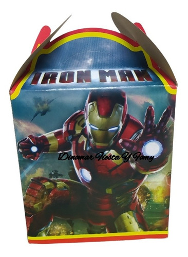 Caja Dulcera/lonchera Iron Man Fiesta, 30 Niños Cumpleaños 
