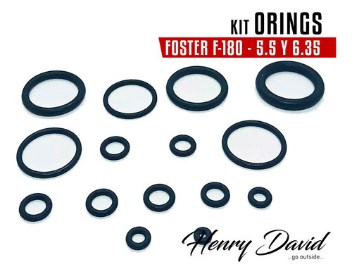 Kit Reparacion Orings Rifle Pcp Foster F-180 F180 Completo