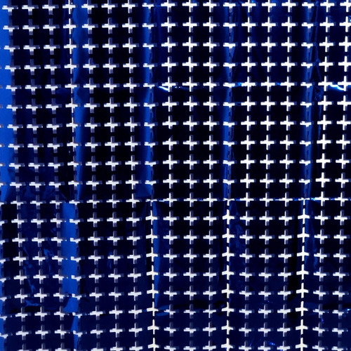 Cortina Metalizada Panel Espejos (3x3cm) 2x1mts Decoración