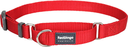 Red Dingo Classic Martingale Collar Para Perro, Grande, Rojo