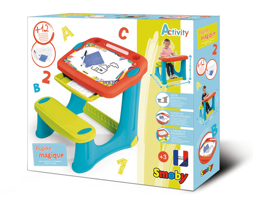 Pupitre Básico Smoby Con Reposapiés Diseño Ergonómico