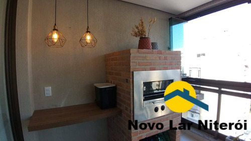 Imagem 3 de 15 de Excelente Apartamento Com 124m², 3 Suítes E 2 Vagas Em Icaraí. - 588