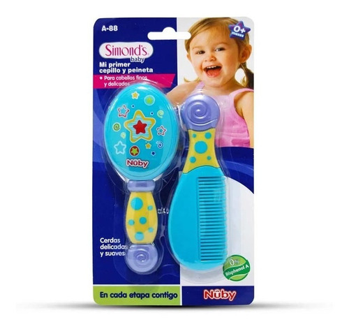 Simonds Nuby Set Cepillo + Peineta Bebé