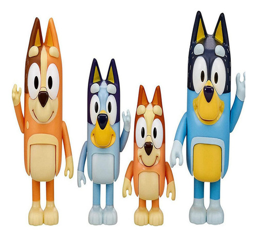 Figuras Periféricas De Bluey Familia Y Amigos