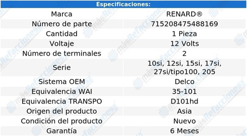 Regulador Chevrolet Nova V8 5.0l 73-79 Renard
