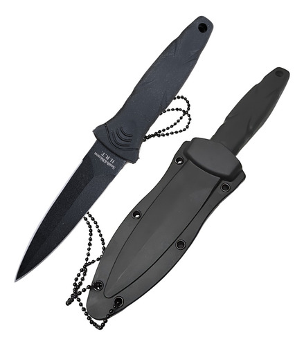 Cuchillo Neck Knife Con Clip Para Cinturon Armas M&s