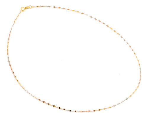 Cadena Grano De Café Tritono 1.8mm 50cm Oro Italiano 10k Color Dorado