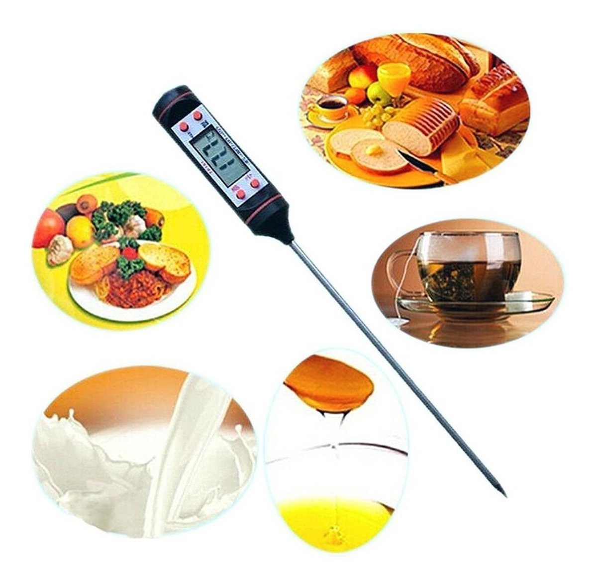 Termómetro Para Medir La Temperatura De Alimentos Cocina 1.55 oz