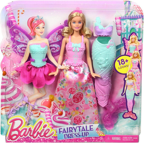 Barbie - Sirena - Hada 3 En 1 Dreamtopia Mattel Original