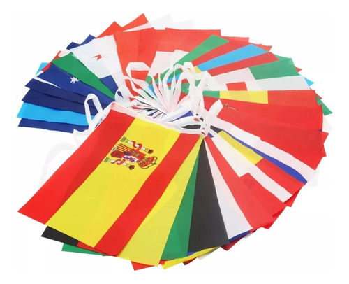Juegos De Bandera Internacionales De 32 Países Decoración 