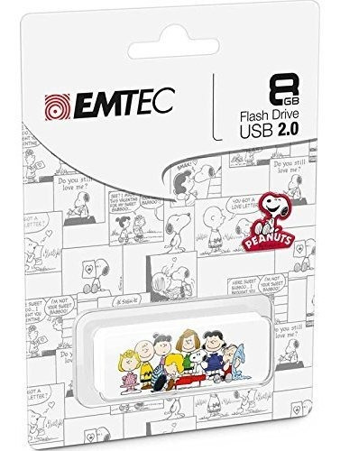 Unidad Usb Emtec 8gb Memory Stick ***** 2d Peanuts Snoopy Fa