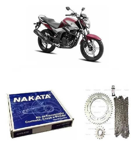 Kit Relação Yamaha Fazer 250 2014 C/retentor Original Nakata