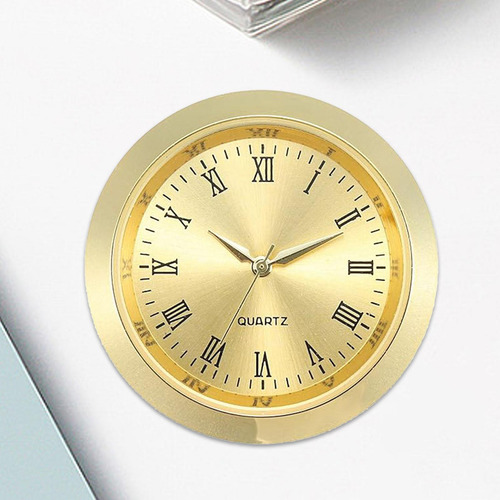 Inserto De Reloj Redondo Con Números, Reloj Artesanal Oro