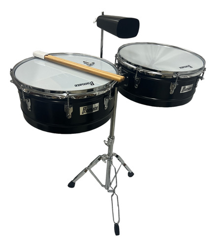 Timbal Promate Professional Timbale Black 14 -15  D131tbk