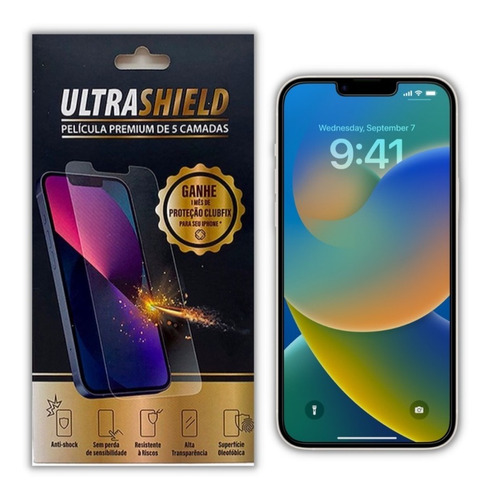 Película iPhone 13 Ultrashield Premium - Fibra De Carbono