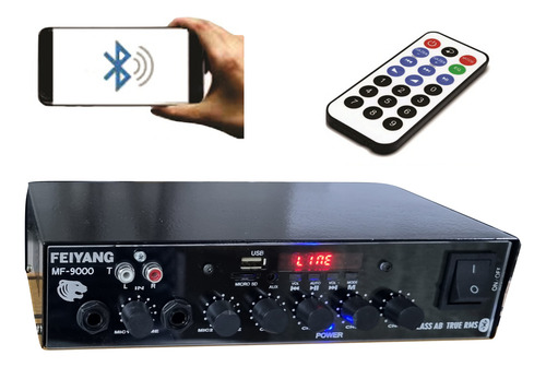 Receiver P/som Ambiente 4 Canais 100w True Rms Sd500 Bt